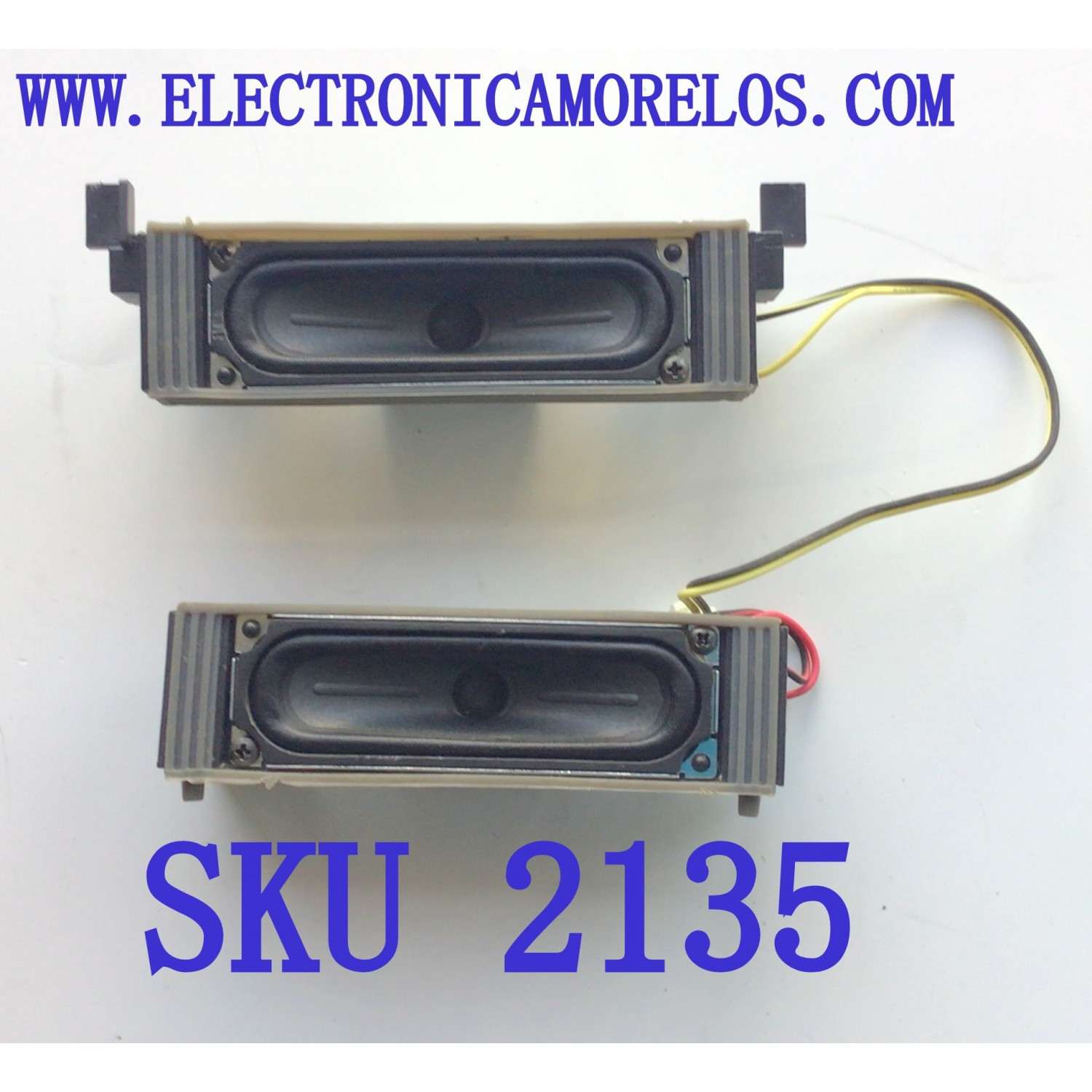 KIT DE BOCINAS PARA TV SAMSUNG / NUMERO DE PARTE BN96-25567A / B43E22BJ04 / 8Ω 3W / MODELO UN22F5000AFXZA FP02	